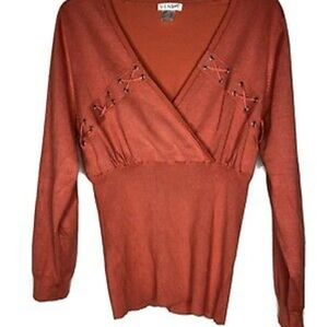 Venus Coral x detail detail v neck sweater NWOT free with purchase***
